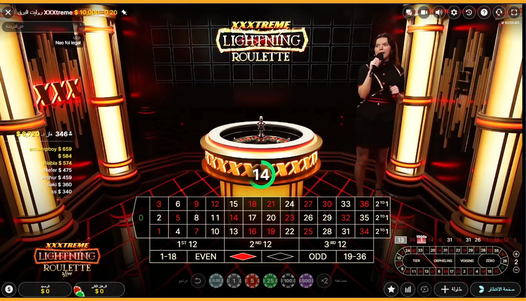xxxtreme lightning roulette